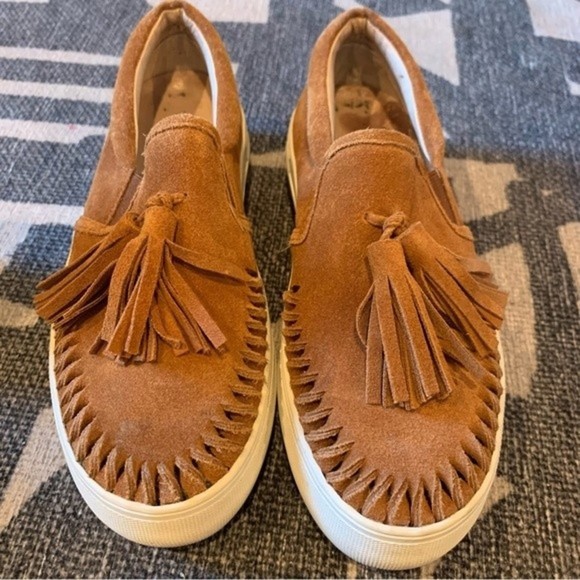 Suede Slides - Camel main image 1